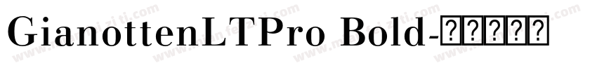 GianottenLTPro Bold字体转换